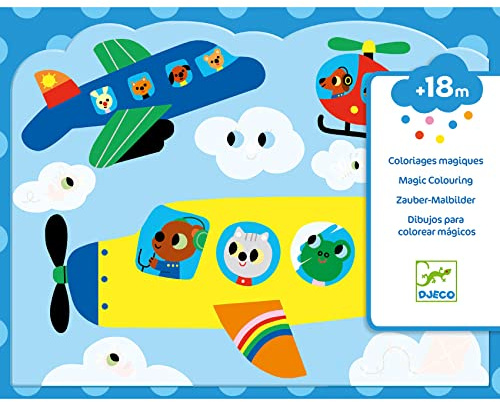 DJECO Magische Farbe, versteckt im Himmel (39061), Mehrfarbig (1)