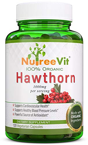 NutreeVit 100% Organic - Hawthorn Berry Powerful Superfood Formula (200 Capsules)