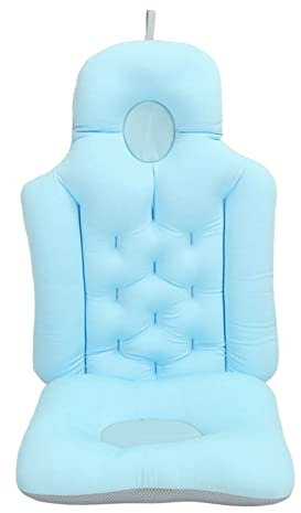 Cojín para Bañera, 31.1x13.8x3.1 In Almohada De Baño Suave Y Transpirable, Almohadas De Baño para Bañera Cojín Plegable para Reposacabezas, Almohada De Apoyo para La Espalda para Adultos, SPA(Azul)