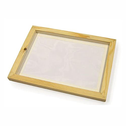 3 Ace Crafts Screen Printing A4 Frame Ideal for Wood Silk Screen Printing Frame with Mesh for Screen Printing, Inkjet Transparency Film, Recreational Screen Printing Frame, Size - 41cm x 30cm
