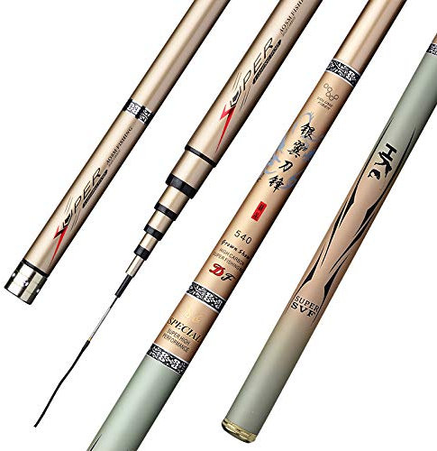 LEFAH Caña de pescar telescópica de fibra de carbono súper ligera Pole de mano de agua dulce 2.7/3.6/3.9/4.5/5.4/6.3/7/8/9/10M Stream Polo (Color: Caqui oscuro, Tamaño: 6.3 m)