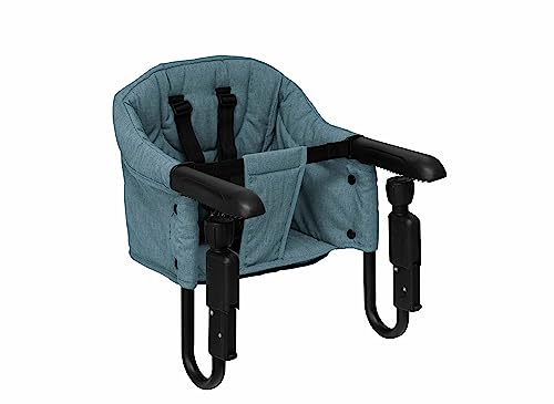 Casualplay Clip-up Trona de Mesa con Tejido Repelente al Agua y Cómodo Botón de Fijación, Color Verde