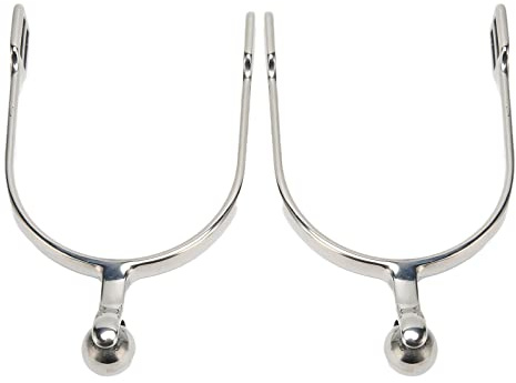 Espuelas, 2pcs Acero Inoxidable Espuelas Mujeres Espuelas de Caballos con Roller Bola Espuelas para Botas de Vaquero Accesorios de Equitación Ingleses para Botas Ecuestres Amantes de la Jornada de