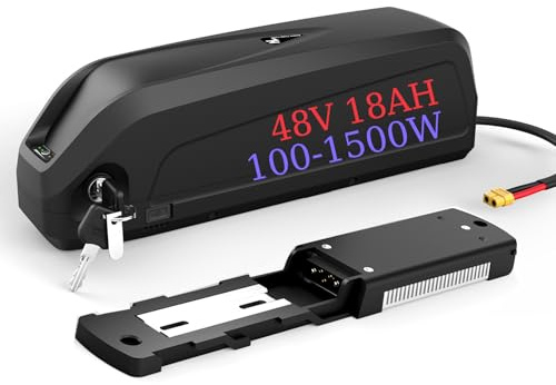 Batterie Ebike 48V 18AH pour 1500W 1000W 750W 500W 350W 250W - Lithium ION Batterie de vélo électrique