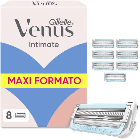 Gillette Venus Lamette per Rasoio Donna Parti Intime, Confezione da 8