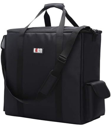 BUBM Housse de Transport pour Ordinateur de Bureau, Sac fourre-Tout rembourré en Nylon pour Le Transport de Tour d'ordinateur, châssis, Clavier, câble et Souris