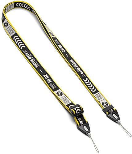 Ringke Shoulder Strap para Cámara y Teléfono, Correa de Hombro Diseñada para Funda iPhone, Lanyard Universal Tipo Bandolera Ajustable y Resistente - Ticket Band Black