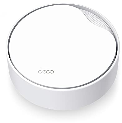 TP-Link Deco X50-PoE Wi-Fi 6 Mesh WLAN Set(1 Pack), AX3000 Dualband Router & Repeater(Unterstützt PoE und DC-Stromversorgung, 2.5G Port + 1G Port, WPA3, empfohlen für Häuser mit 1-2 Schlafzimmern)