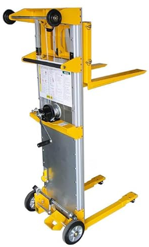 Alu-Minilift Handstapler mit Seilwinde, 181 kg Tragkraft, 2.500 mm Hubhöhe