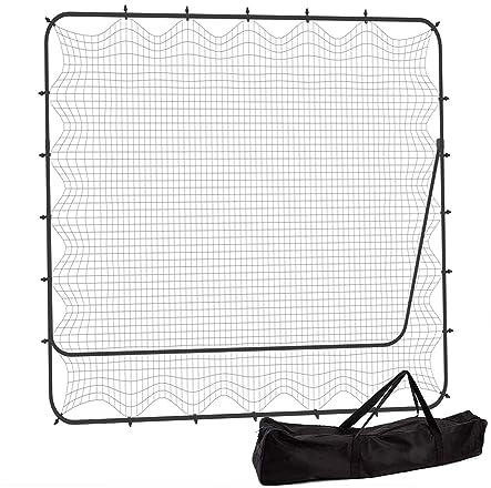 Tragbarer Tennis-Rebounder,Training Rebounder mit Tragetasche, Tennis Training Net Free Standing Tennis,Für Indoor & Outdoor Tennis Rebounder/6.6 X 6.6ft