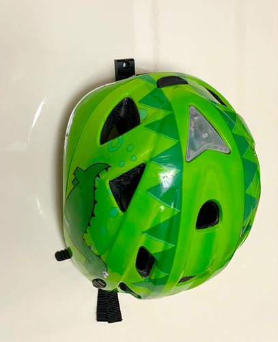 Lot de 2 supports muraux pour casque de vélo, casque d'équitation, crochet de suspension de casque de ski (VTT, vélo de route) Noir