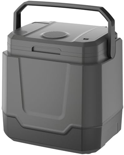 Vpcok Direct Kühlbox Auto 33 L 230v, Kühlbox Elektrisch 12v 220-240v, Zweifacher Kühl- und Heizmodus, Camping Kühlschrank für Autos, Lastwagen, Boote und Festival, Frischtemperatur 15°C