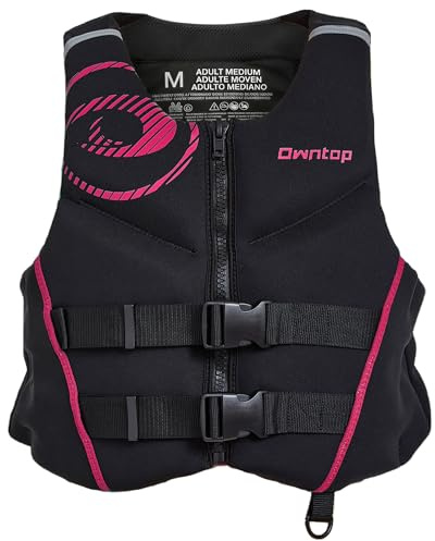 Owntop Aide à la Flottabilité pour Adultes | Veste de Flottabilité 50N Légère en Néoprène | Gilet de Natation Pliable avec Double Sangles de Sécurité | pour Pêche, Kayak, Canoë