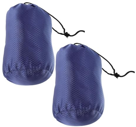 MAGICLULU Sacchetto Portaoggetti per Piumini 2 Pezzi Oxford Coulisse Sacco Organizer da Viaggio Antipolvere e Compressione Borsa Pieghevole Protettiva per Abiti per Campeggio e