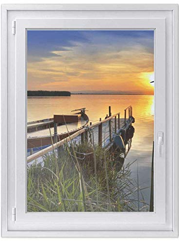 Fensterfolie Sichtschutz I Hochwertige Klebefolie für Fenster - Sticker I Deko Folie für Küche, Bad, Kinderzimmer - Wasserfest, Farbecht - Made in Germany