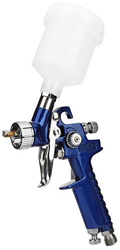 BORDSTRACT Pistola a Spruzzo per Verniciare, Aerografo HVPL Pistola a Spruzzo per Ritocco con Alimentazione a Gravità, Mini Pistola a Spruzzo Portatile, Aerografo per Modellismo(1.0mm)