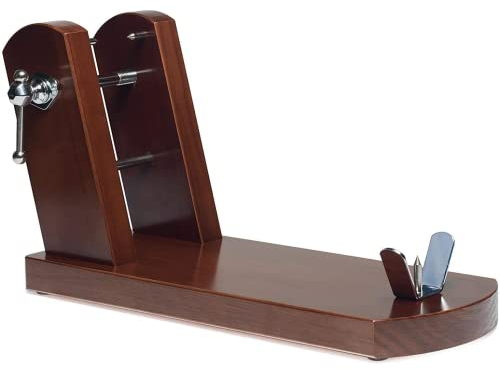 KROWN - Soporte de Jamón Español, Jamonero Modelo Rioja Color Nogal, Fabricado en España 100%