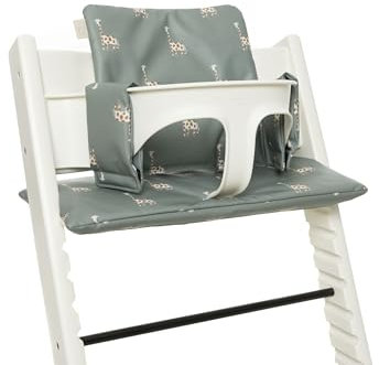 Jollein Sitzverkleinerer für Kinderhochstuhl - Jungle Jambo Giraffe - 27x45x2cm - Dschungeltiere