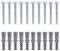 Wall Plugs and Screws Set, M8 x 70mm Masonry Brick Wall Fixings Screw Bolts, Heavy Duty Anchors for Aerial TV Bracket Fence Shelves Concrete Mounting (10 Pack)