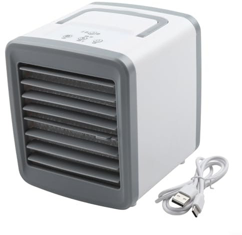 UTTASU Mini climatiseur de voiture portable USB ventilateur de refroidissement avec réservoir d'eau trois réglages de vitesse Humidificateur de bureau brume Spray pour véhicule bureau maison