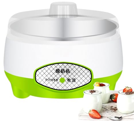 Huxibai Yaourtière automatique | Élaborateur automatique de yaourt avec récipient intérieur en acier inoxydable – Électrique multifonction de 1,2 l faible bruit pour lait et vin de riz
