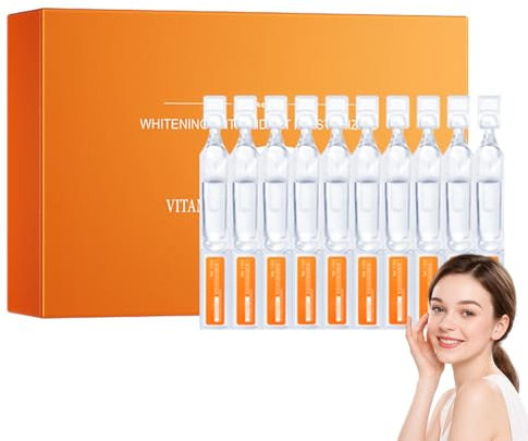 Siero di vitamina C, 30 x 1,5 ml, confezione singola, schiarente e idratante, antiossidante protegge la pelle, mantiene il contenuto fresco, ideale per i viaggi