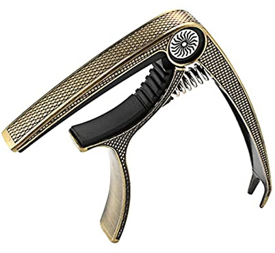 Capotasto 2 in 1 per chitarra in lega di zinco per acustica a 6 corde e bassi ukulele banjo morsetti per accordare il suono