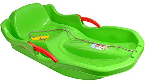 Schlitten Kinderschlitten BOB MINIBOB Kunststoff Rodel UFO 5 Farben (Grün)