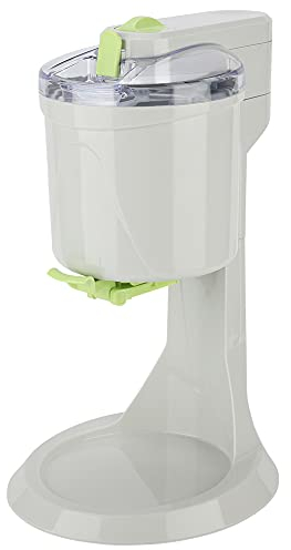 Seacanl Máquina para Hacer Helados, Fácil De Usar 20W 1L Gran Capacidad 4D Cuchillas Agitadoras Dobles Máquina para Hacer Helados para Helado para Cono De Helado para Bola De Helado