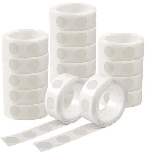 UPINS 800 pz punti puntini colla palloncino rimovibile punto adesivo, 8 rotoli di adesivi bifacciali per artigianato decorazione matrimonio