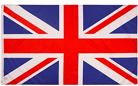 PHENO FLAGS Großbritannien Flagge 90x150cm - wetterbeständige Fahne mit Messingösen, 100% Polyester, robuste Doppelnaht & in lebendigen Farben - ideal für Flaggen-Liebhaber
