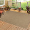 Homebyhome Outdoor Teppich Wetterfest 200x300 (200 x 290 cm) Beige Sisal und Jute Optik - Balkon Teppich Wasserfest Vintage Design Pflegeleicht - Waschbarer Teppich Küche, Garten, Terrasse und Camping
