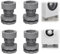 4 Pcs Antivibracion Pies de Lavadora, Patas Soporte Lavadora Tacos Antivibracion, Universal Amortiguador de Vibraciones Almohadilla de Goma para Lavadoras para Lavadoras Reducir Ruido y Vibración