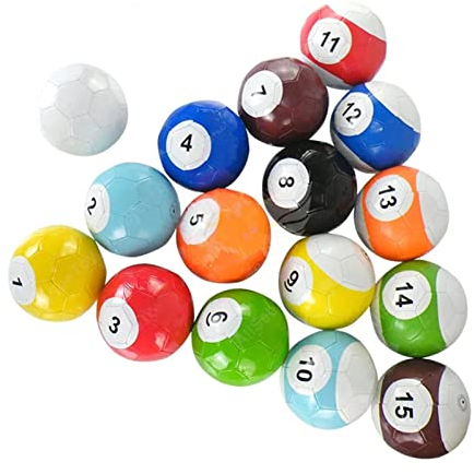 EviKoo Fußball Profi Billard Kugel Set Footpool Billardkugeln Snooker Kugeln Fußball Trainingsset Snookball Spielunterhaltung Poolball für Erwachsene im Freien Sport Wettbewerb, Geschenk,7.1inch