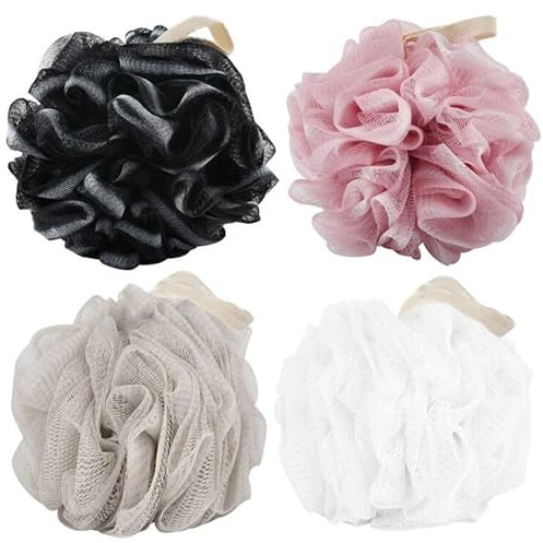Chuya 4 Pack Bath Loofahs Sponge 70g,Shower Sponges Loofah
