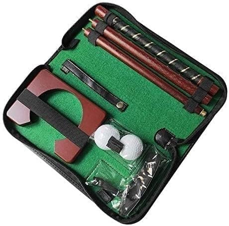 YCLRELIJ Indoor Golf Putters Practice, Portable Golf Travel Putter Set Kit, Mini Golf Putter Set, 2 Golf Balls, Executive Golf Gift, Golf Putting Cup, for Children, Teenagers, Adults