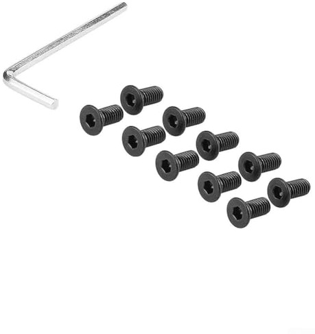 Gettimore Juego de tornillos eléctricos negros para patinete Ninebot para Es1 Es2Es4 tornillo de montaje más nuevo y fiable
