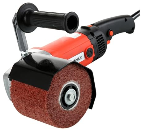 Machine à polir électrique Portable 1400W, tréfiler les métaux, le bois, carreaux de céramique, polissage avec roues dessin(With 1 Wheel)