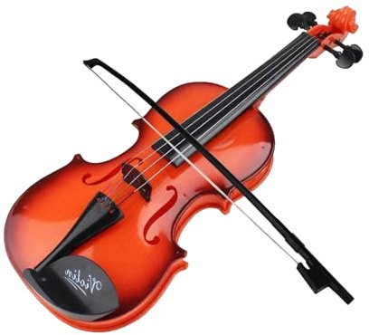Violino per bambini – Strumento per principianti, violino con corde in miniatura, giocattolo musicale educativo, design realistico | Ragazzi Ragazze Casa Scuola Viaggio Compleanno Apprendimento Intrat