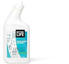 Better Life Toilet Bowl Cleaner - Tea Tree & Peppermint Scent Cleaning Gel - Liquid Bathroom Cleaners for Household - 24oz