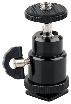 PBC 1/4 Mini rótula de la cámara Cabeza de la Bola del trípode del Montaje con el Adaptador de Zapata de la cámara réflex Digital 21.5