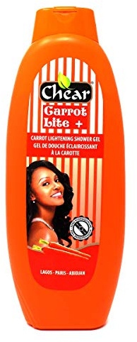 Carrot Lite + Skin Brightening Niacinamde Body Wash Shower Gel 750ml - helps with hyper pigmentation, dark spots, melanin, melsama, radiant skin, clear