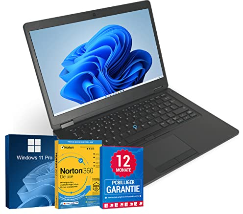 Dell Latitude 5480 14 Zoll Laptop Intel Core i5-6200U@ bis zu 2, 8 GHz GB 256 SSD mit Windows 11 Pro & GRATIS Antiviren-Software HDMI Webcam inkl. 12 Monate (Generalüberholt), PCB2-334991454