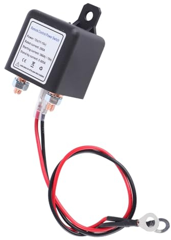 Autobatterie-Trennschalter, KIMISS Batterie-Trennschalter mit Fernbedienung, 12-V-Stromunterbrechungs-Kill-Schalter mit Kupfer-Fernbedienungsklemme für Kraftfahrzeuge(#2)