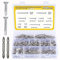 HSEMALL 300PCS Self Tapping Screws ，M4.2, M4.8 Phillips Countersunk Head Self-Drilling Screws,Stainless Steel Self Tapping Sheet Metal Screws for fixing tiles, wood or plates With two Cross Bits