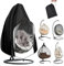 Huanmin Hängesessel Abdeckung Wasserdicht Schutzhülle, Hängesessel Abdeckung Outdoor, 170x115 Swing Egg Chair Cover 210D Oxford Schutzhülle Hängesessel, für Hängestuhl Egg Swing Chair