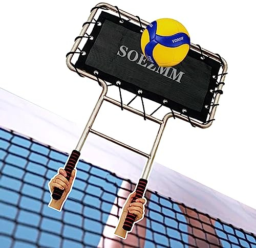 Volleyball Net Volleyball Training Aid Original Spike Trainer - Coach Athletes with this Metal Block Blaster for Hitting/Coverage Drills.