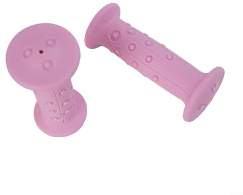 1 paio di manopole in gomma per manubrio della bicicletta, compatibili con bici BTWIN per bambini (14 16 pollici) (coppia G133 rosa)