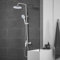 Colonne de Douche STANEW, Ensemble de Douche, Colonne de Douche Pour Salle de Bain, Ensemble de Douche Mécanique Avec Tête de Douche Ronde et Manchette en ABS Avec 3 Jets (Argent.)