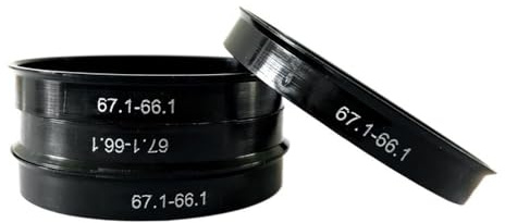 wanhaoaony Anelli di Centraggio Auto 4PCS Hub Centric Rings Car Wheel da 67,1 a 66,1 mm, 67,1 mm - 66,1 mm Centric Hub Rings. Accessori for Auto. Anelli Centraggio